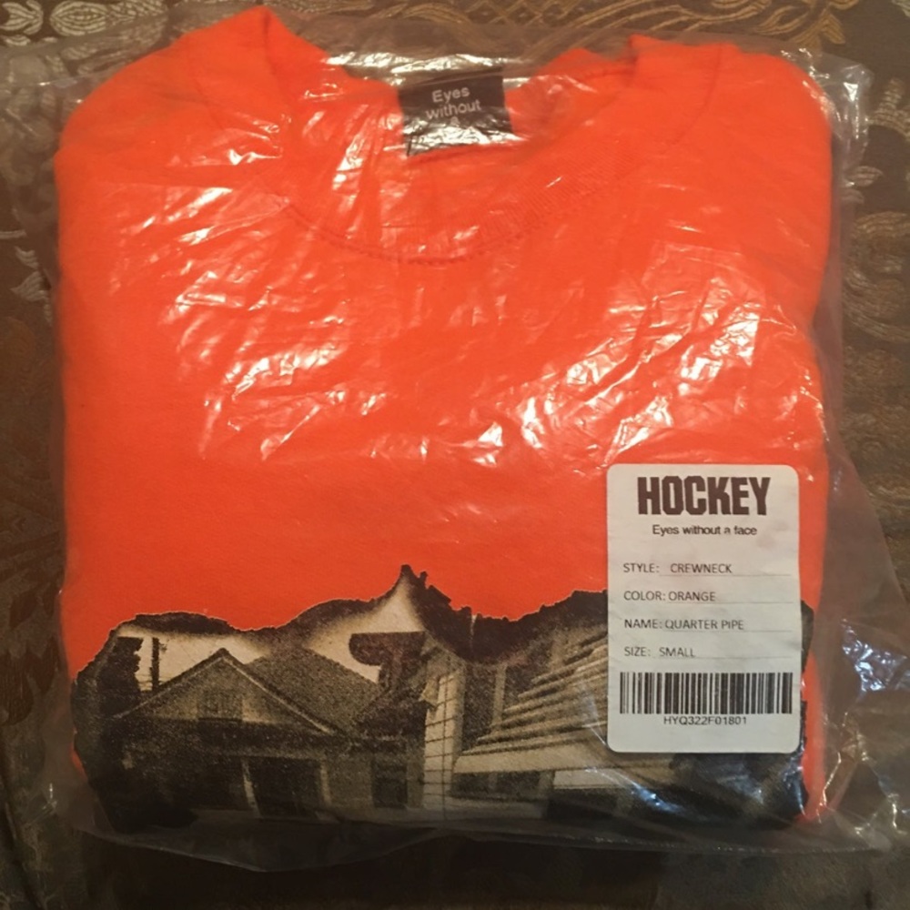 FA/Hockey Orange Quarter Pipe Crewneck